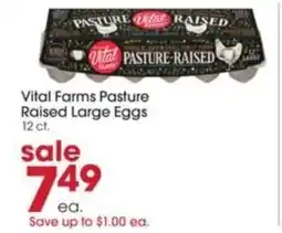 Giant Eagle Vital Farms Pasture Raised Large Eggs offer