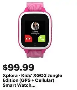 Best Buy Xplora - Kids' XGO3 Jungle Edition (GPS + Cellular) Smart Watch offer