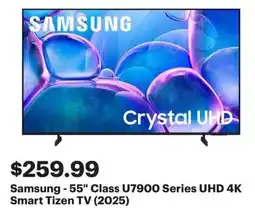 Best Buy Samsung-55" Class U7900 Series UHD 4K Smart Tizen TV (2025) offer