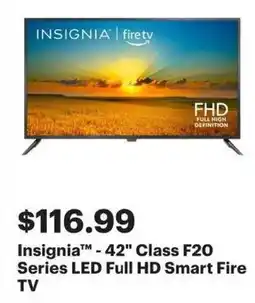 Best Buy Insignia - 42" Class F20 Series LED Full HD Smart Fire TV offer