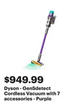 Best Buy Dyson - Gen5detect Cordless Vacuum with 7 accessories - Purple offer