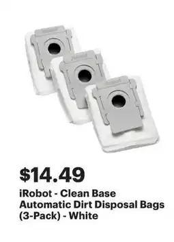 Best Buy iRobot Clean Base offer