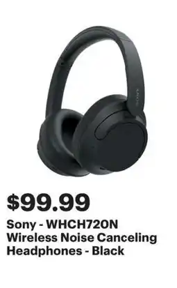 Best Buy Wireless Noise Canceling Headphones - Black offer