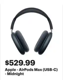 Best Buy Apple - AirPods Max (USB-C) - Midnight offer
