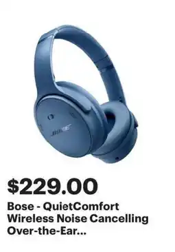 Best Buy Bose QuietComfort Wireless Noise Cancelling Over-the-Ear offer