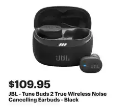 Best Buy JBL - Tune Buds 2 True Wireless Noise Cancelling Earbuds - Black offer