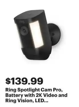 Best Buy Ring Spotlight Cam Pro offer