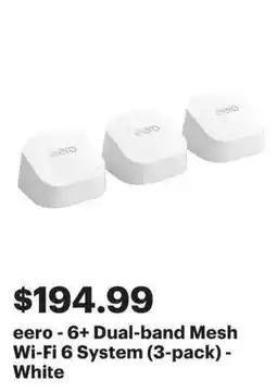 Best Buy eero -6+ Dual-band Mesh Wi-Fi 6 System offer