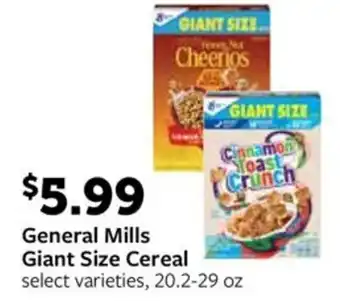 Fareway General Mills Giant Size Cereal offer