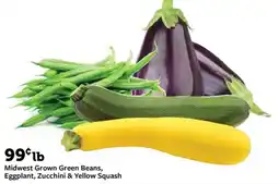 Fareway Midwest Grown Green Beans, Eggplant, Zucchini & Yellow Squash offer