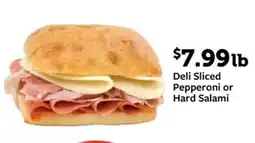Fareway Deli Sliced Pepperoni or Hard Salami offer
