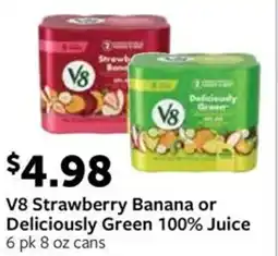 Fareway V8 Strawberry Banana or Deliciously Green offer