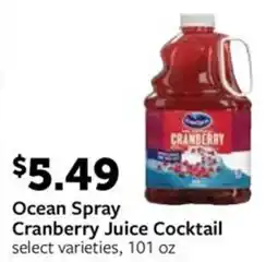 Fareway Ocean Spray Cranberry Juice Cocktail offer