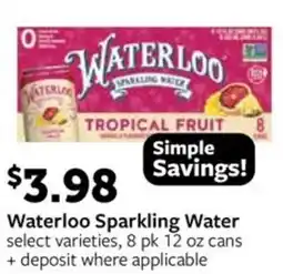 Fareway Waterloo Sparkling Water offer