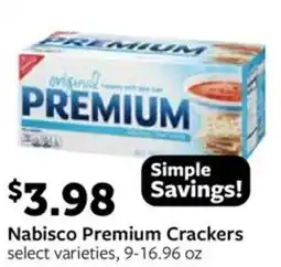 Fareway Nabisco Premium Crackers offer