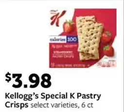 Fareway Kellogg's Special K Pastry Crisps offer