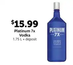 Fareway Platinum Vodka offer