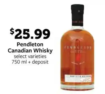 Fareway Pendleton Canadian Whisky offer