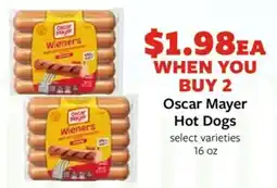Fareway Oscar Mayer Hot Dogs offer