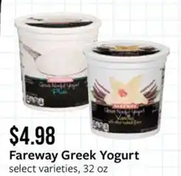 Fareway Fareway Greek Yogurt offer