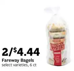Fareway Fareway Bagels offer