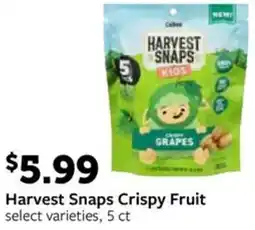 Fareway Harvest Snaps Crispy Fruit offer