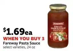 Fareway Fareway Pasta Sauce offer