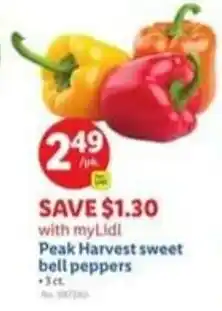 Lidl Peak Harvest sweet bell peppers offer