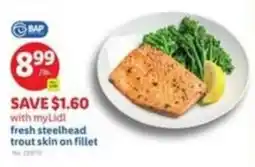 Lidl fresh steelhead trout skin on fillet offer