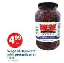 Lidl Wege of Hanover mini pretzel barrel offer