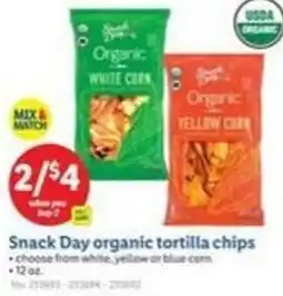 Lidl Snack Day organic tortilla chips choose offer