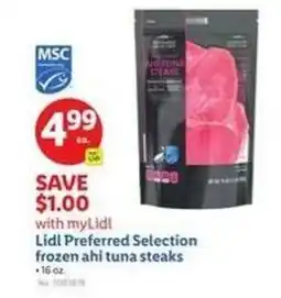 Lidl frozen ahi tuna steaks offer