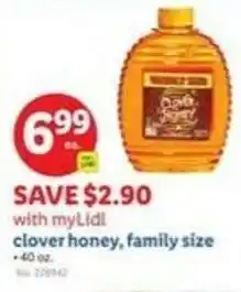 Lidl Clover honey family size offer