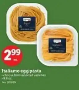 Lidl Italiamo egg pasta choose offer