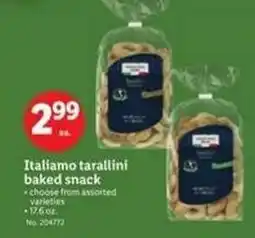 Lidl Italiamo tarallini baked snack offer