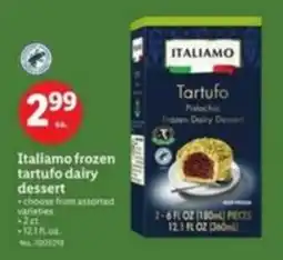 Lidl Italiamo frozen tartufo dairy dessert offer