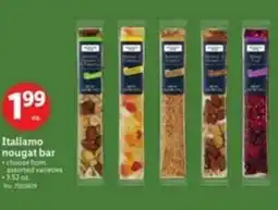 Lidl Italiamo nougat bar offer