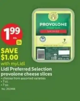 Lidl Provolone cheese slices offer