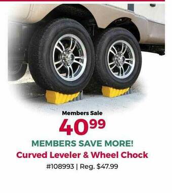 Camping World Curved Leveler & Wheel Chock offer