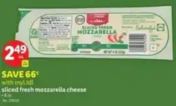 Lidl Sliced fresh mozzarella cheese offer