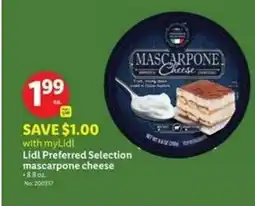 Lidl Mascarpone cheese offer