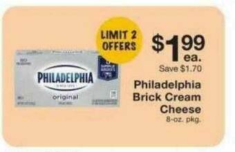 Fairway Store Market Philadelphia Brick Cream Cheese offer