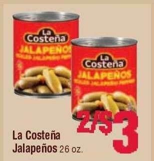 Jewel-Osco La Costeña Jalapeños offer