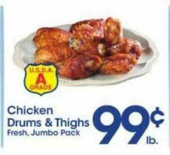 Price Rite Chicken Drums & Thighs offer