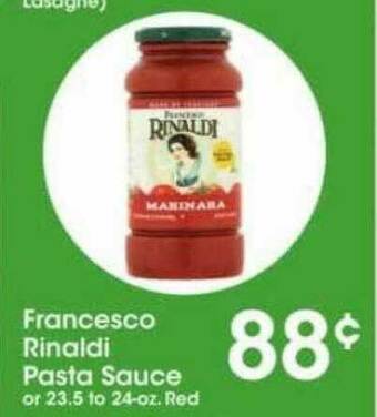 Price Rite Francesco Rinaldi Pasta Sauce offer