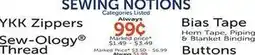 Hobby Lobby SEWING NOTIONS offer