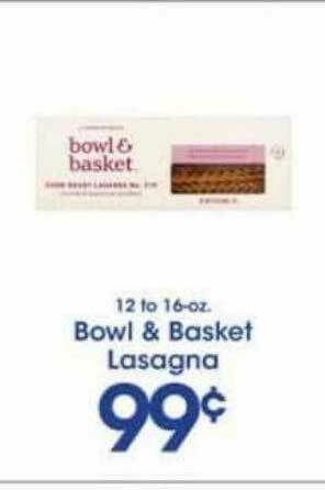 Price Rite Bowl & Basket Lasagna offer