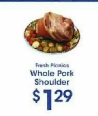 Price Rite Fresh Picnics Whole Pork Shoulder offer