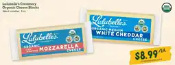 Sprouts Farmers Market Lulubelle's Creamery Organic Cheese Blocks offer