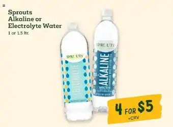 Sprouts Farmers Market Sprouts Alkaline or Electrolyte Water offer